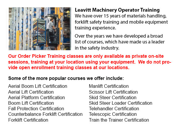 Brampton Order Picker License