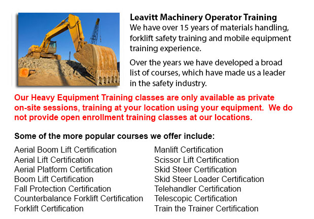 Coquitlam Heavy Equipment Training