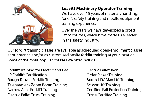 Regina Telehandler Training